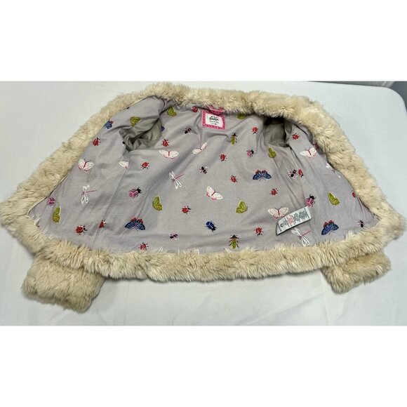 Girls Mini Boden 11-12Y Faux Fur Coat - Picture 4 of 10